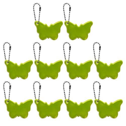 Limtula Mehrzweckreflektierender Schmetterlingsschlüsselkettenanhänger Accessoires Nachtfahrsicher Mit Robusten PVC Designs von Limtula