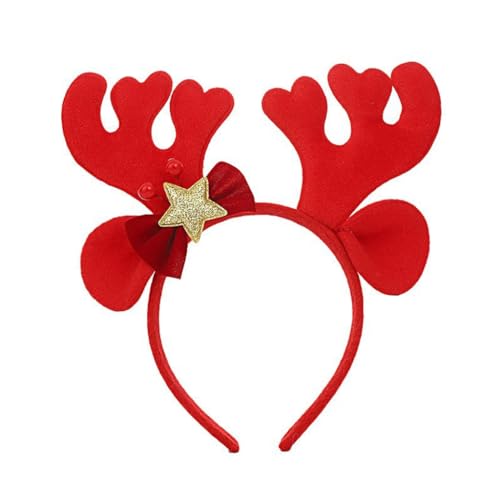 Limtula Mistelzweig-Stirnband für Weihnachten, Geweih, Kopfbedeckung, Haarreifen für Halloween, Weihnachten, Kopfschmuck, Partyzubehör von Limtula