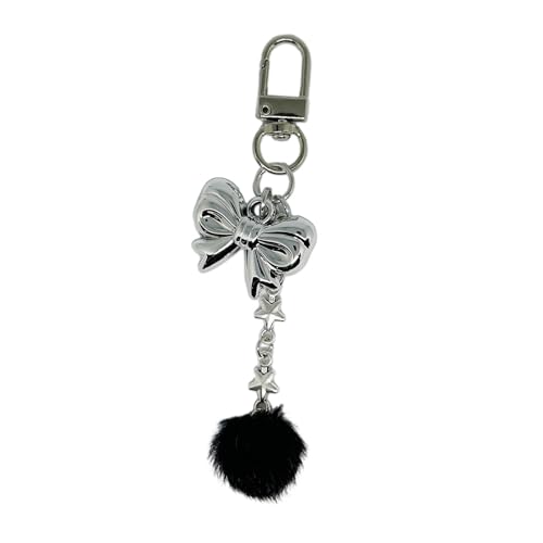 Limtula Mode Bowknot Keyrings Bows Anhänger Keychain Plüschkugel Perlen Telefon Lanyard Multifunktional Handtasche Zubehör von Limtula