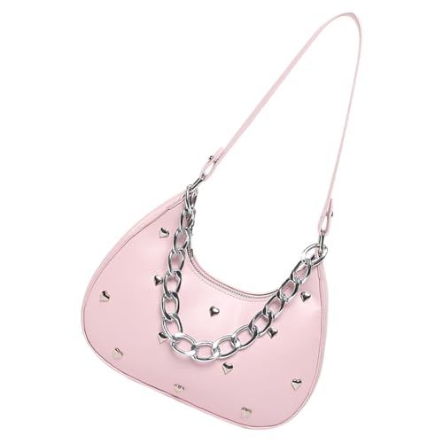 Limtula Mode Unterarmtasche PU Leder Umhängetaschen Nietpraxis Handtasche Für Frau Die Praktische Und Stile Umhängetasche Sucht von Limtula