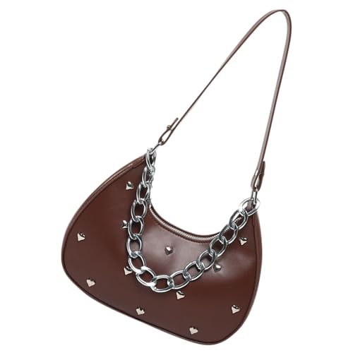 Limtula Mode Unterarmtasche PU Leder Umhängetaschen Nietpraxis Handtasche Für Frau Die Praktische Und Stile Umhängetasche Sucht von Limtula