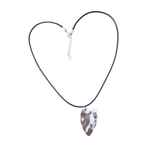 Limtula Modische Herz-Halskette aus Edelstahl, Herzanhänger, Halskette für moderne und individuelle Frauen von Limtula