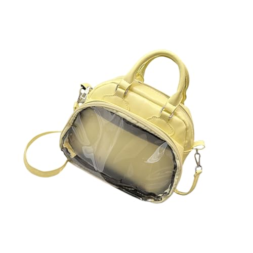 Limtula Modische PU-Umhängetasche, Mehrzweck-Umhängetasche, geräumiger Innenraum, Tragegriff oben, Handtasche für alltägliche Outfits, stilvolle tägliche Pendeltasche, gelb, One Size von Limtula