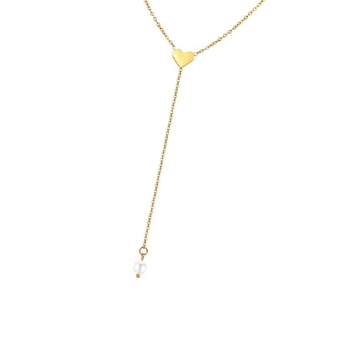 Limtula Modische Perlen-Quasten-Halskette mit Herz-Schmetterlingskette, ideal für den täglichen Gebrauch, Verabredungen und besondere Anlässe. Herz-Schmetterlingskette, Silver, Wie beschrieben, Wie von Limtula