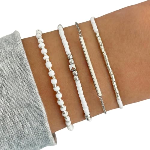 Limtula Packung Mit 4 Handgefertigtem Perlenarmband Elegant Einstellbares Handgelenkschmuck Charmalme Armband Geeignet Für Partys Und Kurzurlaub Limtula Packung Mit 4 Handgefertigtem Perlenarmband Elegant Einstellbares Handgelenkschmuck Charmalme Armband Geeignet Für Partys Und Kurzurlaub von Limtula