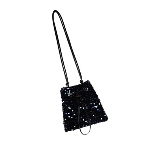 Limtula Pailletten Eimer Bags Drawess Crossbody Geldbeutel Für Frauen Damen Abendbeutel Trendy Umhängetasche Clutches Taschenhandtaschen Eimer Taschen Für Frauen Crossbody Geldbörsen Mit Kordelmesser von Limtula
