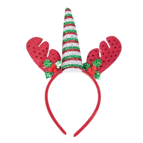 Limtula Party-Stirnband, pelziger Weihnachtsbaum, Kopfbedeckung, Glitzer-Haarreif für Halloween, Weihnachten, Kopfschmuck, Partyzubehör von Limtula