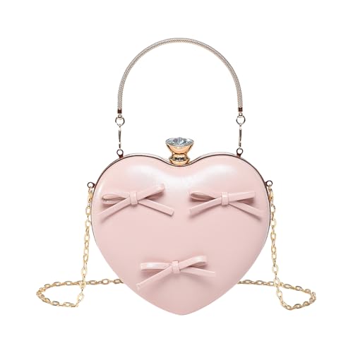 Limtula Raffinierter Herzabend Geldbörse PU Handtasche Bögen Schulter Crossbody von Limtula