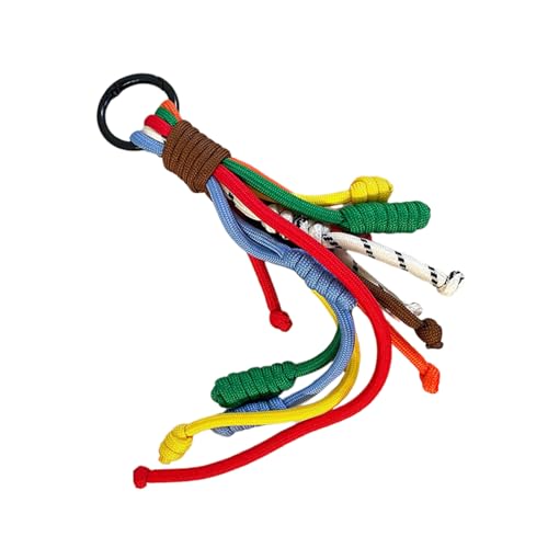 Limtula Regenbogenhänge Seilphone Armband Für Stilvolle Mädchen Und Frauen Farbenfrohe Schlüsselring Handgewebt von Limtula