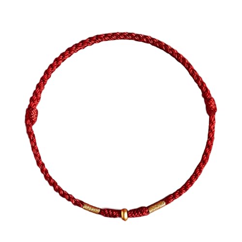 Limtula Rotes Faden Amulettarmband Mit Goldener Perle Charme Handgewebten Fußkettchen Für Männer Männer Verstellbare Freundschaft Handchain Limtula Rotes Faden Amulettarmband Mit Goldener Perle Charme Handgewebten Fußkettchen Für Männer Männer Verstellbare Freundschaft Handchain von Limtula