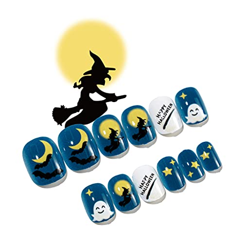 Limtula Spinnennetz, mittellang, modische Maniküre-Patch, künstliche Nägel, spart Zeit, zum Aufdrücken der Nägel, für Kinder und Erwachsene von Limtula