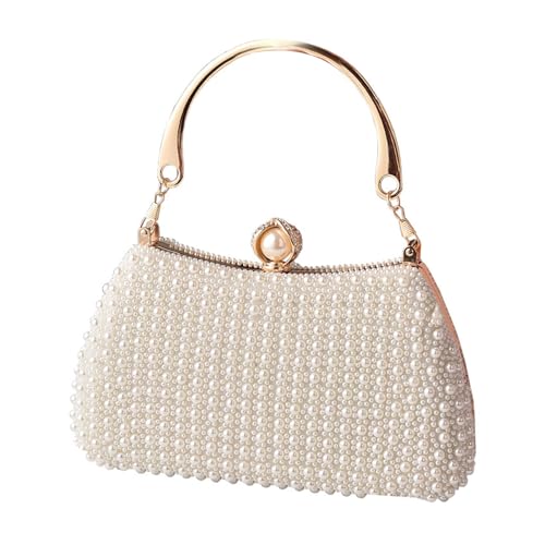 Limtula Stilvolle Abendbeutel Schultertasche Mit Künstlichen Perlen Verschönerte Handtaschenkettenriemen Für Hochzeit Limtula Stilvolle Abendbeutel Schultertasche Mit Künstlichen Perlen Verschönerte Handtaschenkettenriemen Für Hochzeit von Limtula