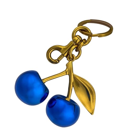 Limtula Stilvolle Blaue Kirschen Wichtige Ringe Einzigartige Designs Hängen Ornament Für Handtaschen Und Schlüssel Für Modeliebhaber von Limtula