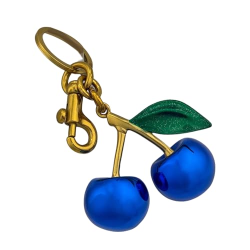Limtula Stilvolle Blaue Kirschen Wichtige Ringe Einzigartige Designs Hängen Ornament Für Handtaschen Und Schlüssel Für Modeliebhaber von Limtula