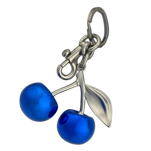 Limtula Stilvolle Blaue Kirschen Wichtige Ringe Einzigartige Designs Hängen Ornament Für Handtaschen Und Schlüssel Für Modeliebhaber von Limtula