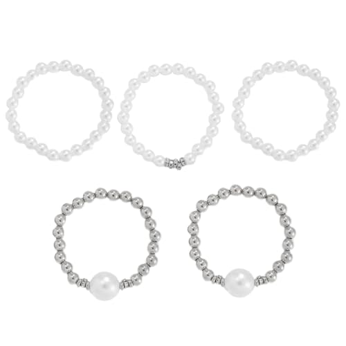 Limtula Stilvolle Imitation Perlenarmband Bequemer Stapelbarer Armreif Verstellbares Fit Armband Bunte Perlen Armband Limtula Stilvolle Imitation Perlenarmband Bequemer Stapelbarer Armreif Verstellbares Fit Armband Bunte Perlen Armband von Limtula