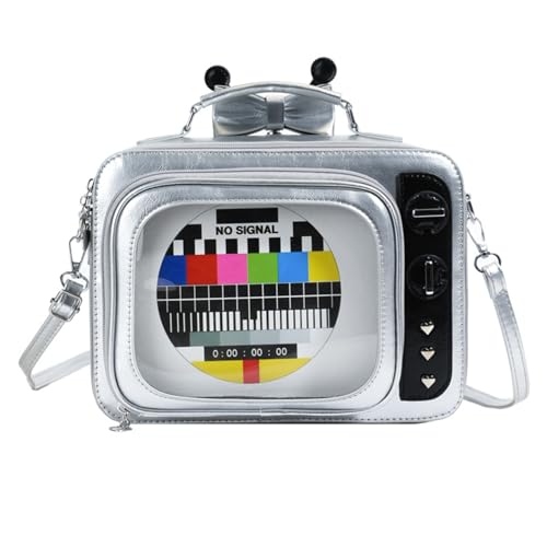 Limtula Stilvolle PU Leder Schultasche Umhängetaschen Crossbody Geldbeutel Handtasche Mit Klarem Fenster Und Verstellbarer Riemenfunktional Mode Bag von Limtula