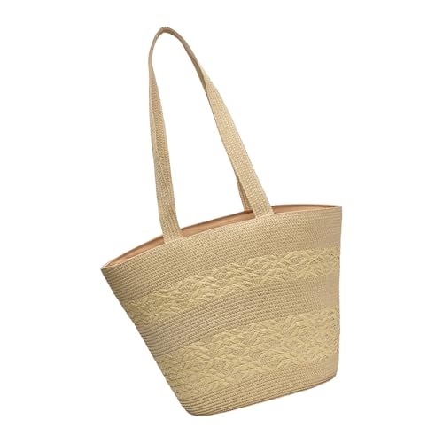 Limtula Stilvolle Strohbeutel Für Frauen Mit Ausreichend Weltraum Schulter Geldbörsen Eimer Handtasche Täglich Für Tägliche Essentielle Stilvolle Frauen von Limtula