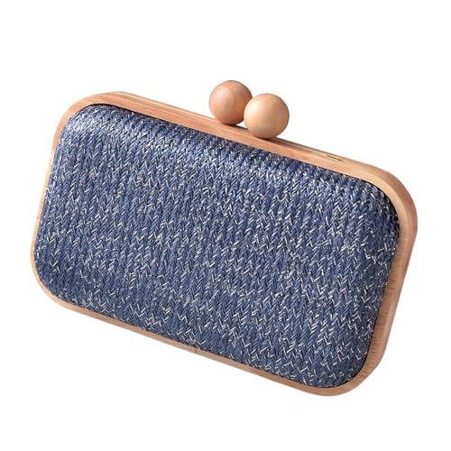 Limtula Strohkreuzkörpertaschen Frauen Summers Strohklumpen Geldbörsen Brieftasche Und Handtaschen Strand Umhängetasche Gewebt Abend Handtasche Abend Handtasche von Limtula