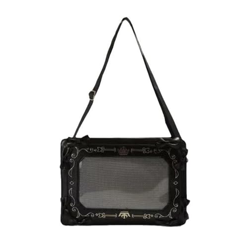 Limtula Sweet Cool Itabag Umhängetasche, transparente Tasche, Kuriertasche, Damen, Itabag Crossbody-Tasche, Handtasche, Satchel für Damen, transparente Tasche, Schwarz , One Size von Limtula