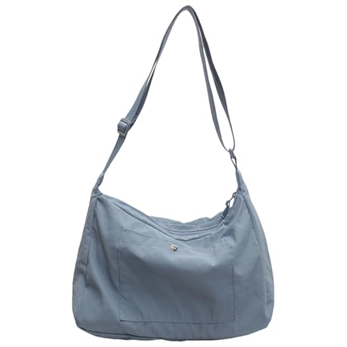 Limtula Trendige Nylon Umhängetasche mit geräumigen Fächern Crossbody Taschen Casual Satchel Geldbörse für den täglichen Gebrauch Damen Umhängetasche, blau, One Size von Limtula