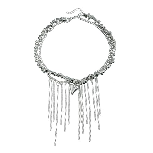 Limtula Trendige Tropfen-Quasten-Halskette mit Herz-Anhänger, bequeme Legierung, geeignet für modische Frauen, Freizeitkleidung, Damen-Modeschmuck Limtula Trendige Tropfen-Quasten-Halskette mit Herz-Anhänger, bequeme Legierung, geeignet für modische Frauen, Freizeitkleidung, Damen-Modeschmuck von Limtula