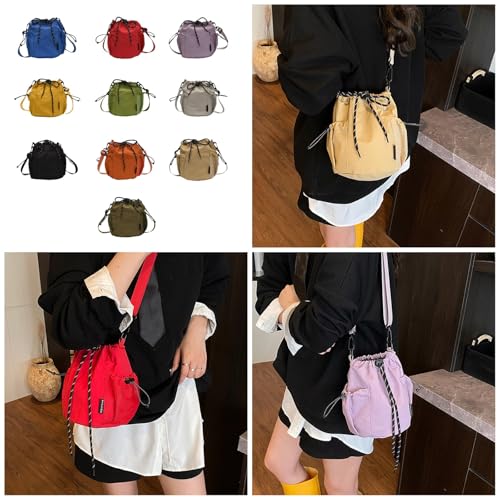 Limtula Trendige Umhängetasche Nylon Eimer Taschen Für Frauen Und Männer Mit Geräumiger Design Unterarm Geldbörse Für Arbeiten Oder Reisen Einzigartige Eimer Geldbörse von Limtula