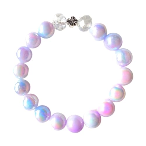 Limtula Unisex-Handkette, Meditations-Perlenarmband, glatte runde Perlen, Armband, verstellbare Größe, Armreif, Zubehör für Männer und Frauen von Limtula