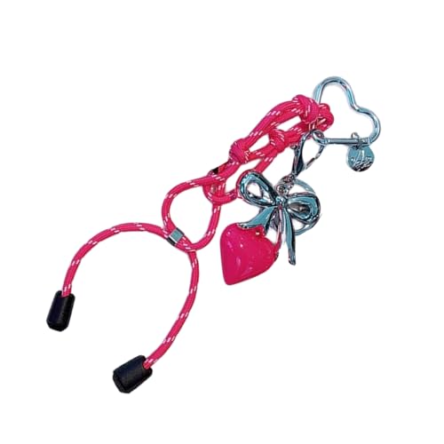 Limtula Unqiue Butterfly Bows Bag Anhänger Keyring Mit Webseil Und Schöner Herzverzierung Charme Für Stilvolle Damen Charme von Limtula
