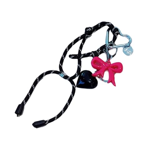 Limtula Unqiue Butterfly Bows Bag Anhänger Keyring Mit Webseil Und Schöner Herzverzierung Charme Für Stilvolle Damen Charme von Limtula