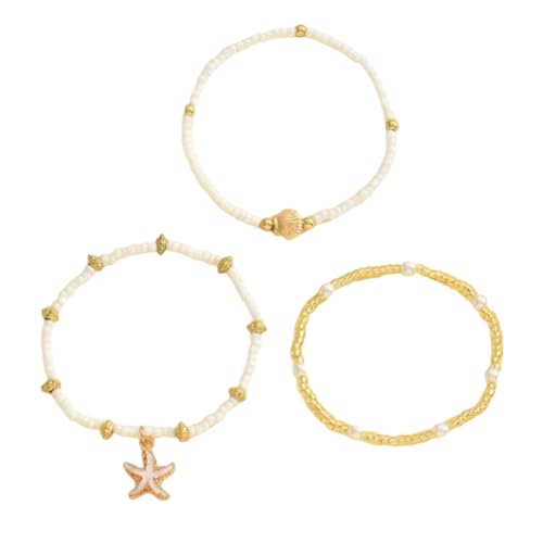 Limtula Verstellbare Stile, mehrlagige Halskette, Meeresmotiv, Schmuck für Damen, Strand, Urlaub, gestapeltes Zubehör, handgefertigte Perlen-Halskette, Damenschmuck, Einheitsgröße, Wie beschrieben von Limtula