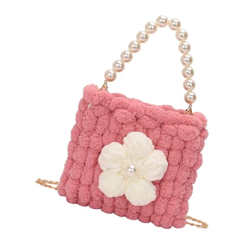 Limtula Weiche Wolke Wie Gestrickte Blumenbeutel Mit Gestrickten Blumen Mit Leichtfreundlichkeit Crossbody Taschen Abend Geldbeutel Stilvoller Gestrickter Tasche von Limtula