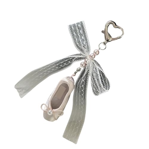 Limtula Zarter Ballett Slipper Anhänger Mit Spitzen Und Perlenakzent Für Modische Taschen Oder Als Nachdenkliches Geschenk von Limtula
