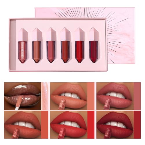 Lip Gloss 6 Farben Bequemer Verschleiß Nicht Verblassen Lippenstifte Reich von Limtula