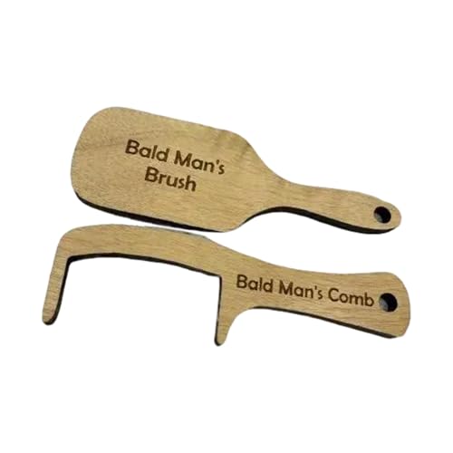 Lustiger kahle Männer Holz Haarausfall zahnlos haarlos Kamm und Bürste Humorvolles Haarstyling-Werkzeug, einzigartiger Schmuck Lustiger kahle Männer Holz Haarausfall zahnlos haarlos Kamm und Bürste Humorvolles Haarstyling-Werkzeug, einzigartiger Schmuck von Limtula