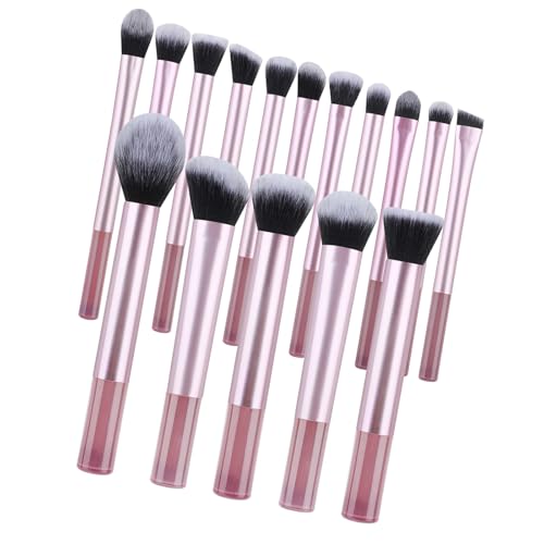 Luxuriöses 16-teiliges Make-up-Pinsel-Set mit langem Griff zum Abdecken und Lidschatten, multifunktionale Gesichtskosmetikpinsel von Limtula