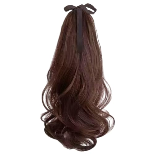 Mädchen Hair Piece Haarverlängerungen Ponytail Coser Kopfbedeckung Chignons Zeigen Kleine Gesicht Vielseitige Lockige Perücken Täglich Verschleiß von Limtula