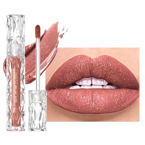 Metallic Lip Gloss Langlebige Wasserdichte Stark Pigmentierte Stickbecher Diamant Schimmernlippenlippenstift Make Up von Limtula