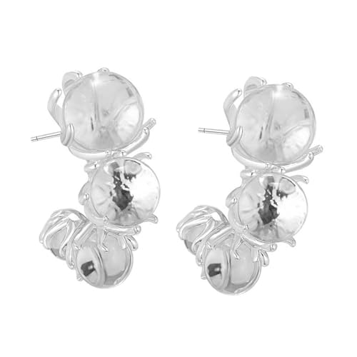 Moderne Clear Perlen Ohrringe Leichtes Legierungs Bautohrohrstecker Perfekt Um Jedes Outfit Mit Allergie Widerstandsohrringen Von Eleganz Zu Verbessern von Limtula