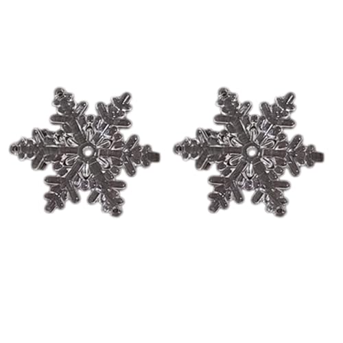 Realistische Schneeflocken-Haarspange, Weihnachtsspange, süße flache Haarspange, Haarspange, Weihnachten, elegante Haarspange für Bündel von Limtula