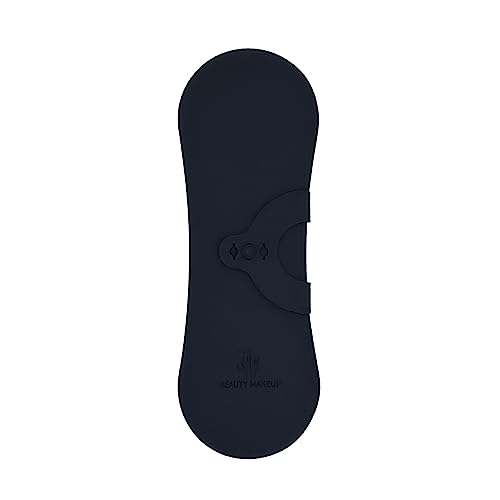 Reise-Make-up-Pinsel-Halter, Make-up-Tasche, Kosmetik, Kulturbeutel, Silikon, Make-up-Pinsel-Geldbörse, Schwarz von Limtula