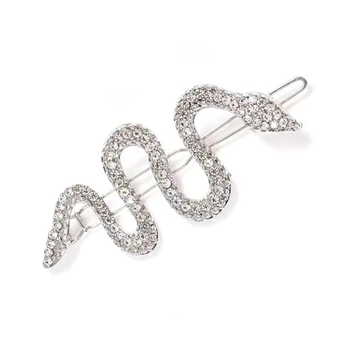 Schlangen-Haarnadeln mit funkelnden Strasssteinen und praktischen Metall-Haarspangen für modische Anlässe von Limtula