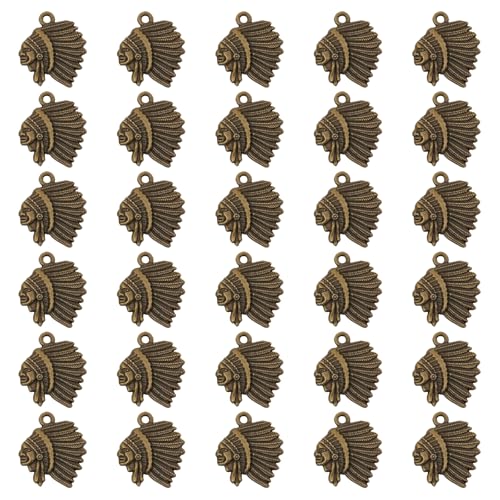 Set mit 30 Vintage-Stammes-Anhängern, Halskettenanhänger, Bastelzubehör, Schmuckanhänger für Schmuck und Bastelprojekte von Limtula