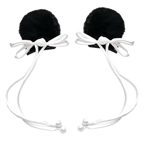 Stilvolle Panda-Ohr-Haarspange, lustige und einzigartige Haarnadel, Anime-Haar-Accessoire, um Ihrem Freizeit- oder Event-Look Persönlichkeit zu verleihen von Limtula