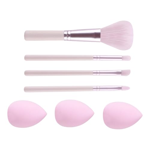 Synthetisches Make-up-Pinsel-Set, Make-up-Werkzeug-Set, Puder, Concealer, Lidschatten, Rouge, Make-up-Pinsel mit Make-up-Schwamm-Set von Limtula