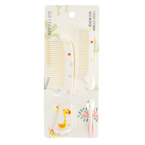 Tragbares Kinder-Haarkamm-Set, Scheitelkamm, Entwirrung, Teasing-Kämme, 2-teiliges Haarstyling-Set für Frauen und Mädchen, feine Zahnscheitel von Limtula