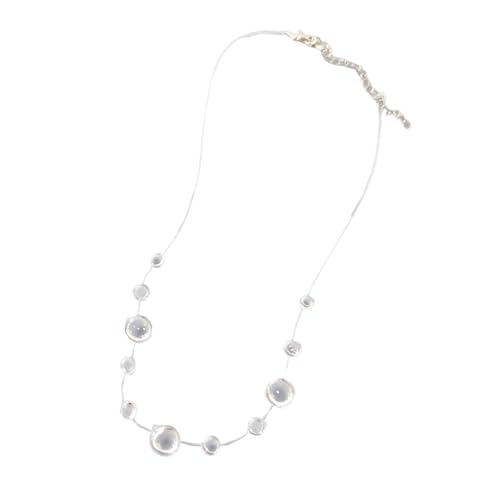 Vielseitige Kristalle Dew Jewelry Collection Robust Zines Legierung Halskette Set Mit Unsichtbaren Fädendesigns Casual Wear Dew Drop Brautschmuck von Limtula