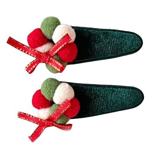 Weihnachts-Haarspange, 2000er-Jahre-Trend, Seitenclip, pelziger Weihnachtsbaum, süßer Weihnachtsbaum, Figur, realistische Foto-Requisiten von Limtula