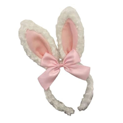 Weihnachts-Plüsch-Schleife, Hasen-Haarreif, süße Hasen, vielseitiger Kopfschmuck für Kinder und Erwachsene von Limtula