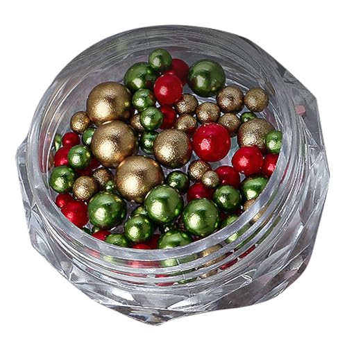 Weihnachts-Strass-Zubehör, runde Perlen, Zubehör, Diamanten, Strass für Frauen, Dekoration von Limtula